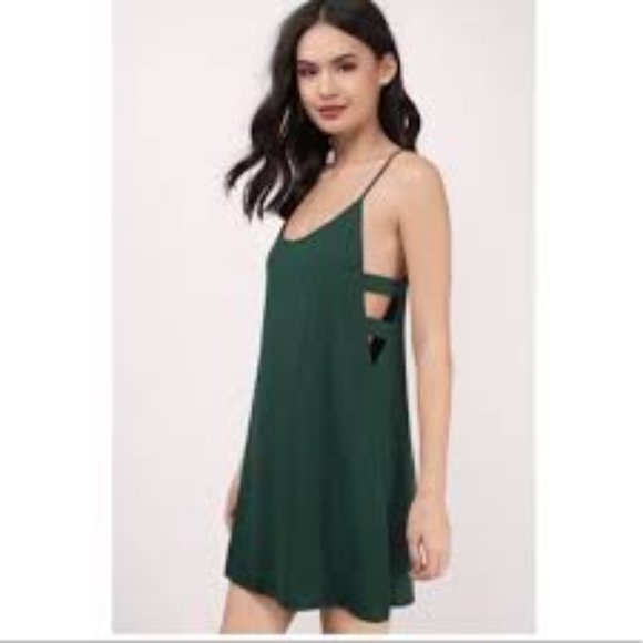 TOBI Shift Dress - Emerald Green - Worn 3 times - Picture 1 of 3